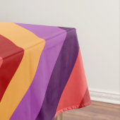 Cherry Red Violet Stripes Kleine Tafelkleed (Voorbeeld)