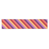 Cherry Red Violet Stripes Kleine Tafelloper (Horizontaal)