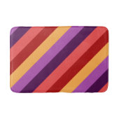 Cherry Red Violet Stripes Medium Bath Mat (Voorkant)