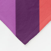 Cherry Red Violet Stripes Medium Fleece Deken (Hoek)