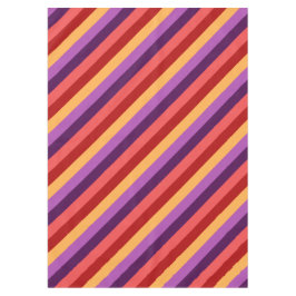 Cherry Red Violet Stripes Medium Tafelkleed