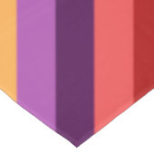 Cherry Red Violet Stripes Medium Tafelkleed (Gekanteld)