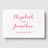 Cherry Red Wedding Gastenboek (Voorkant)