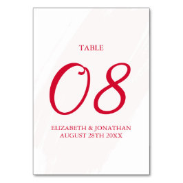 Cherry Red Wedding Kaart