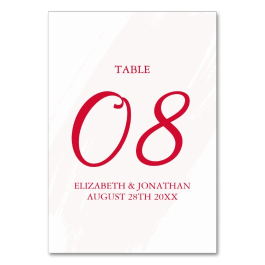 Cherry Red Wedding Kaart (Voorkant)