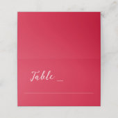Cherry Red Wedding Plaatskaartje (Buitenkant ongevouwen)