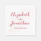 Cherry Red Wedding Servet (Voorkant)