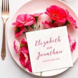 Cherry Red Wedding Servet