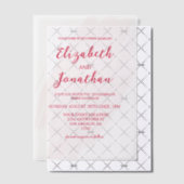 Cherry Red Wedding Vellum Uitnodigingen (Offset (Uitnodiging))