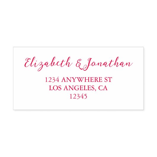 Cherry Red Wedding Zelfinktende Stempel (Design)