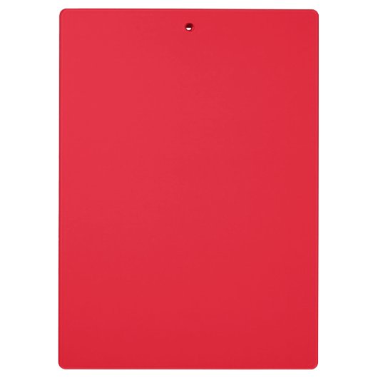 Cherry Red White Elegant Monogram: Trendy Sjabloon Klembord (Achterkant)