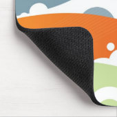 Cherry Retro Modern Abstract Funky Mousepad Muismat (Hoek)