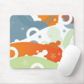 Cherry Retro Modern Abstract Funky Mousepad Muismat (Met muis)