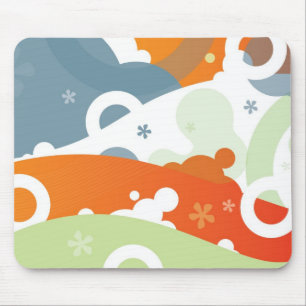 Cherry Retro Modern Abstracte Funky Mousepad Muismat