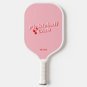 Cherry Retro Vibe Pink Pickleball Paddle (Achterkant)