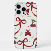 'Cherry Ribbon Coquette' iPhone 16 Pro Max Hoesje