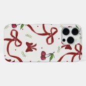 'Cherry Ribbon Coquette' iPhone 16 Pro Max Hoesje (Achterkant horizontaal)