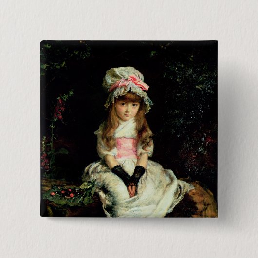 Cherry Ripe, 1879 Vierkante Button 5,1 Cm (Voorkant)