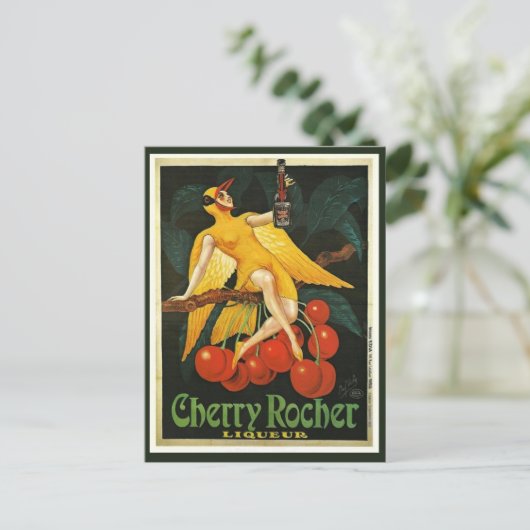  Cherry Rocher Advertisement Briefkaart (Staand voorkant)