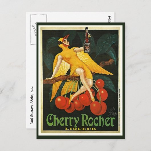  Cherry Rocher Advertisement Briefkaart (Voorkant / Achterkant)