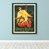  Cherry Rocher Advertisement Canvas Afdruk (Insitu (Houten vloer))
