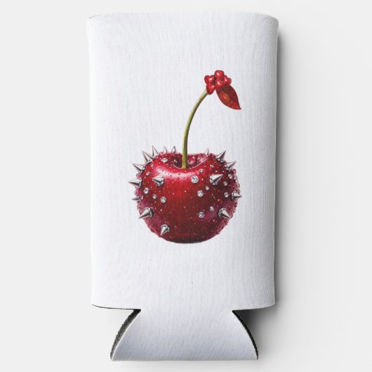Cherry Rock Style RVS Fles Seltzer Blikjeskoeler (Voorkant)