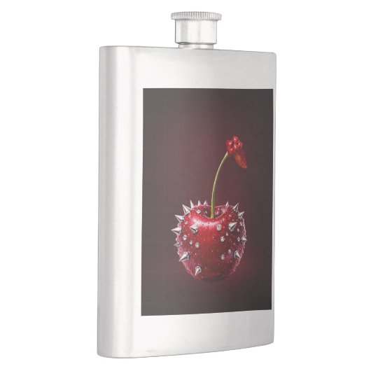 Cherry Rock Style Stainless Steel Flask Flacon (Rechts)