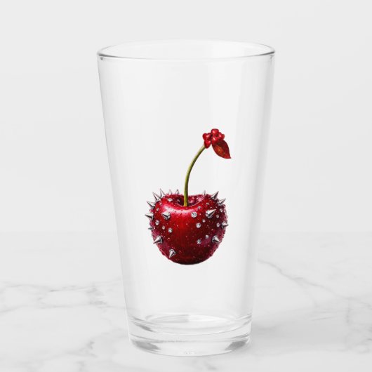 Cherry Rock Style Stainless Steel Flask Glas (Voorkant)