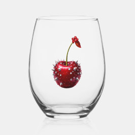 Cherry Rock Style Stainless Steel Flask Wijnglas Zonder Voet