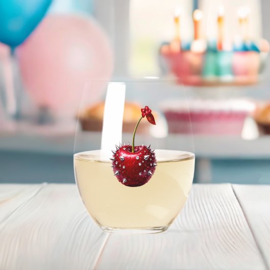 Cherry Rock Style Stainless Steel Flask Wijnglas Zonder Voet (Insitu (Baby Shower))