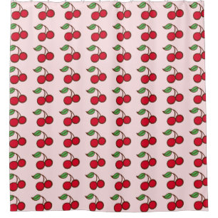 Cherry Rockabilly Badkamer Decor Douchegordijn