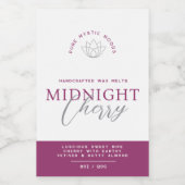 Cherry rode geurende was smelt product label wijn etiket (Enkel label)