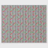 Cherry Roll - Stripes Cadeaupapier (Vlak)