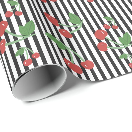 Cherry Roll - Stripes Cadeaupapier (Rol Hoek)