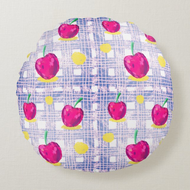 Cherry Rond Kussen (Voorkant)