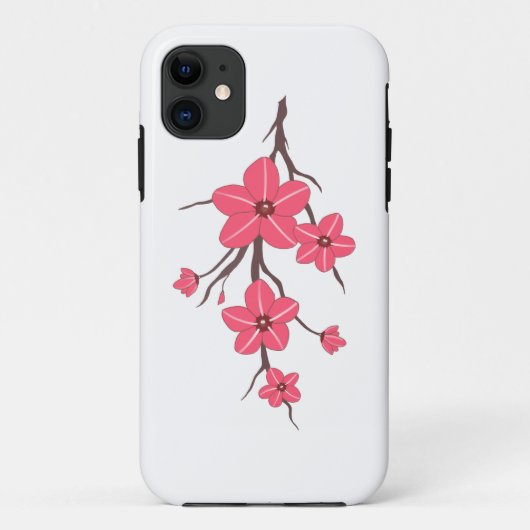 Cherry roze bloemen patroon! Case-Mate iPhone case (Achterkant)