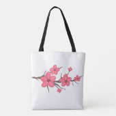Cherry roze bloemen patroon! tote bag (Achterkant)