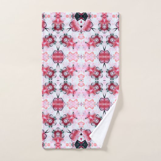 Cherry Roze Blossom Print Towel Set Bad Handdoek (Handdoek)