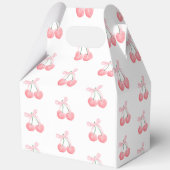 Cherry roze coquette baby shower favorieten aangep bedankdoosjes (Achterkant)