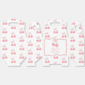 Cherry roze coquette baby shower favorieten aangep bedankdoosjes (Ongevouwen)