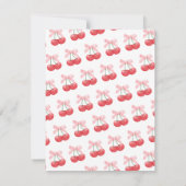 Cherry Roze Coquette Gepersonaliseerde Note Kaart  Notitiekaartje (Achterkant)