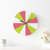 Cherry roze en limoen moderne keuken klok - leuk! (Huis)