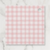 Cherry Roze en Rode Meisje 1e Verjaardag Bedankt Bedankjes Labels (Achterkant)