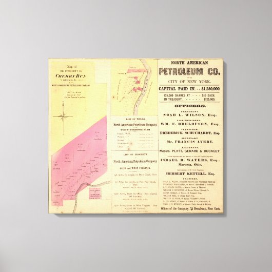 Cherry Run, eigenschap Canvas Afdruk (Voorkant)