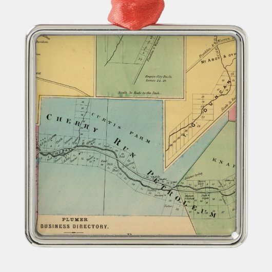 Cherry run, Plumer Metalen Ornament (Voorkant)