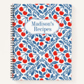 Cherry Rustic Farmhouse French Country Recipe Notitieboek (Voorkant)