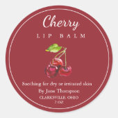 Cherry Salve / balsem Label (Voorkant)