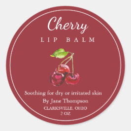 Cherry Salve / balsem Label