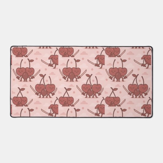 Cherry Samurai Schattig Fruit  Bureaumat (Voorkant)