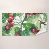Cherry Seamless Pattern Badhanddoek (Badhanddoek)